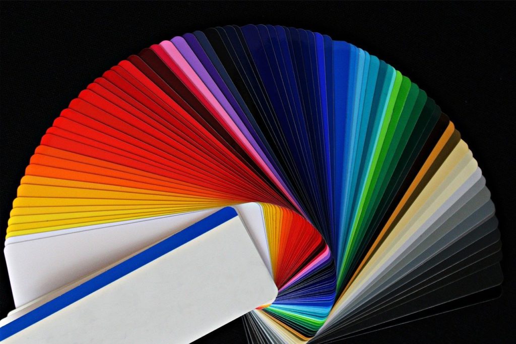 range of colours